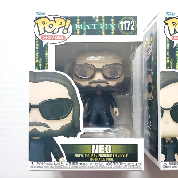 Funko Pop The Matrix Neo 1172 & Trinity 1173 - Picture 2 of 7